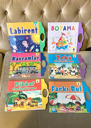 Tiny Kitap 4 Yaş Çocuklar İçin Eğitici Kitap Seti 6'lı