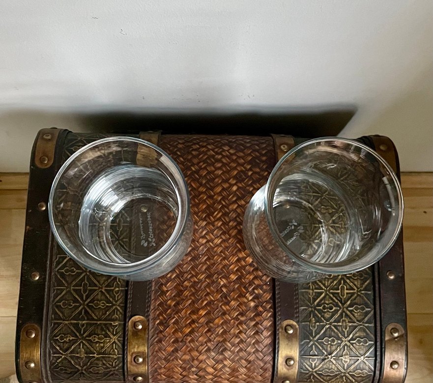 Şeffaf Cam Vazo Çift Set - Görsel 3