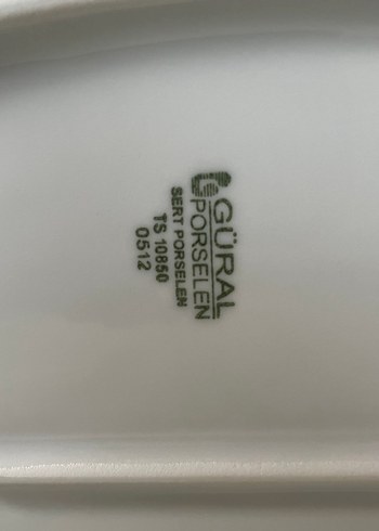Beden beyaz Renk Güral Porselen TS10850 Kayık Tabak