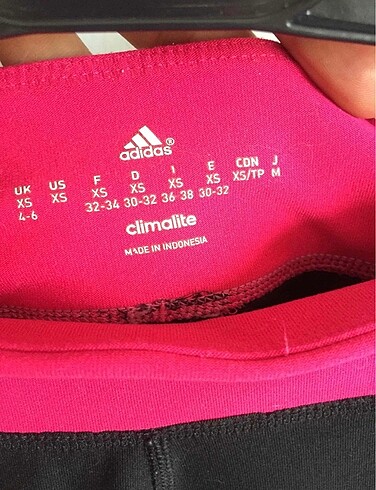 xs Beden siyah Renk Adidas Climalite Fitness Tayt
