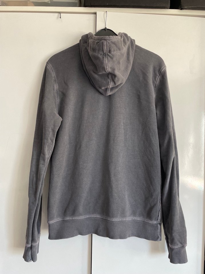 Benetton Casual Salaş Kapüşonlu Fermuarlı Gri Sweatshirt - Görsel 3