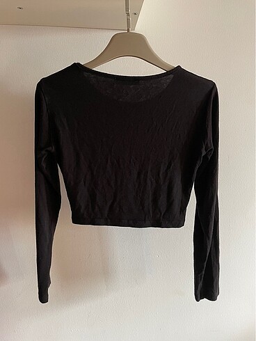 Diğer Trendyol Siyah Uzun Kollu Crop