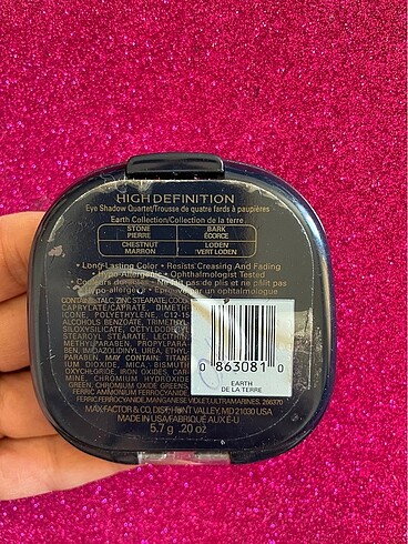Beden Renk Max Factor Dörtlü Far