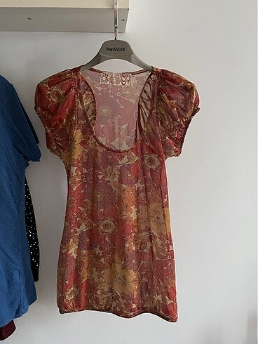 KickArt Transparan Süper Mini Elbise - Görsel 2