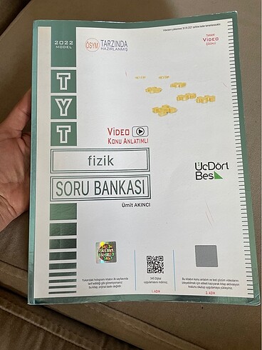 ÜçDörtBeş TYT Fizik Soru Bankası Ümit Aktaş