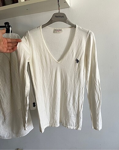 US Polo Cotton İnce Triko Bluz