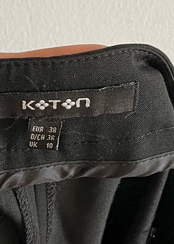 38 Beden Koton Siyah Kumaş Havuç Pantolon