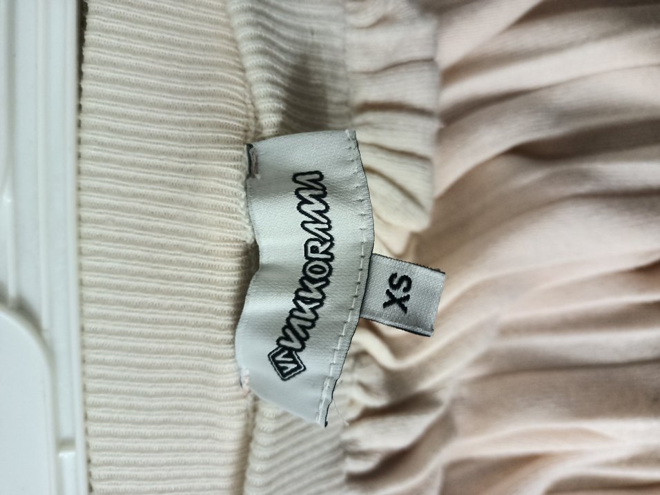 %100 Pamuk Piliseli Degrade Midi Etek - Görsel 2