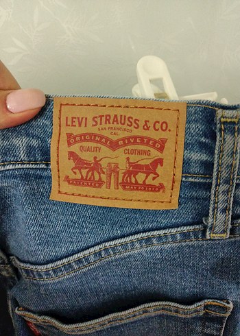 Düğmeli Kadın Denim Pantolon - Görsel 2