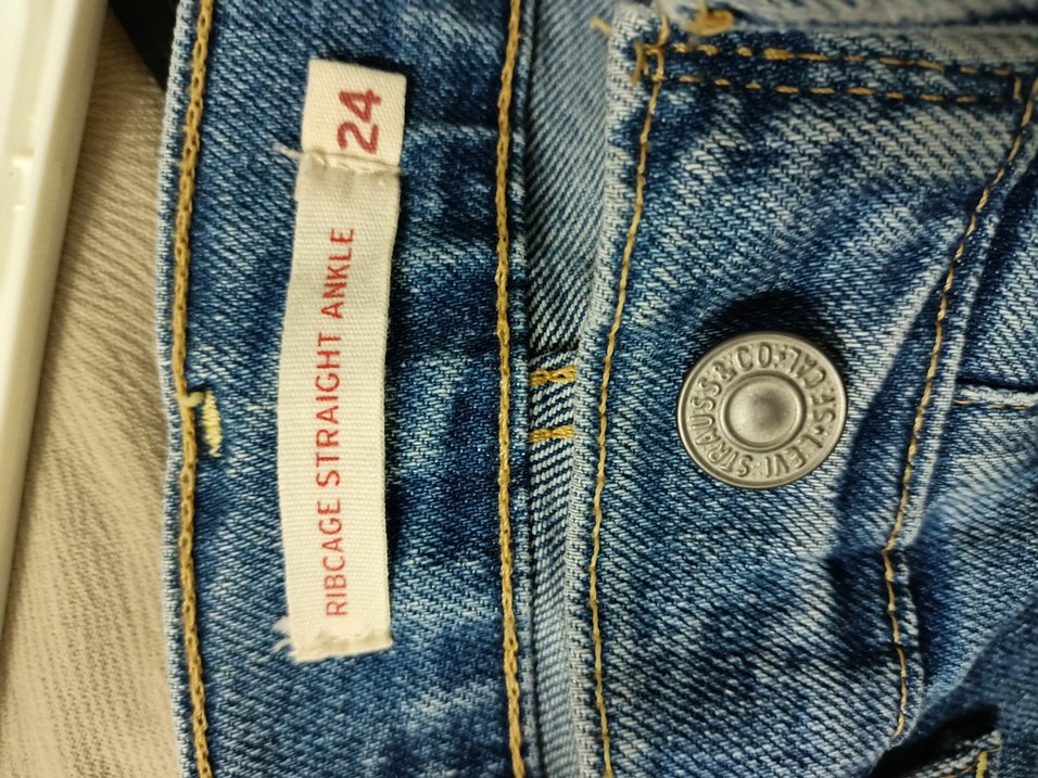 Düğmeli Kadın Denim Pantolon - Görsel 3