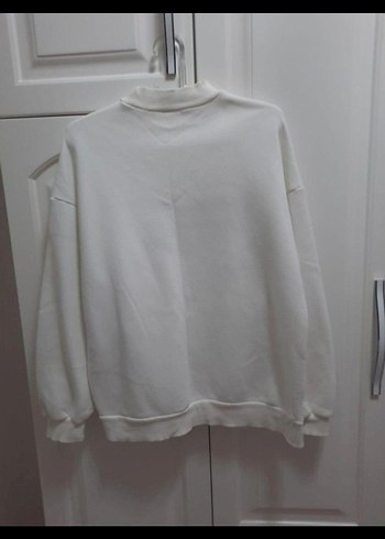 Koton - Beyaz Baskılı Uzun Kollu Sweatshirt - Görsel 2