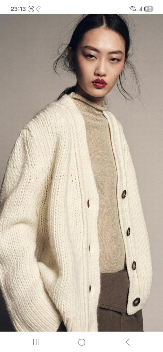 Zara %100 Yün Hırka - Görsel 3