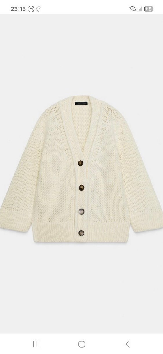 Zara %100 Yün Hırka - Görsel 4