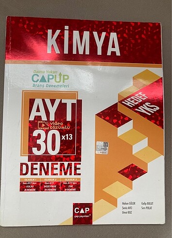 çap ayt kimya deneme 30?lu