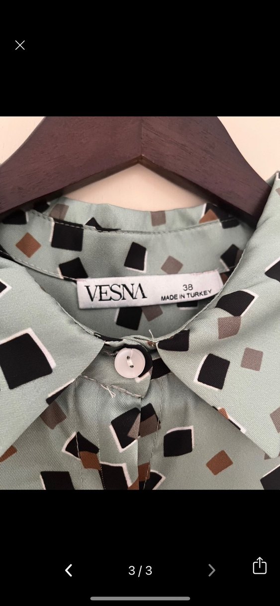 Gri Uzun Kollu Düğmeli Uzun Elbise - Görsel 3