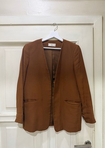 Mango Sikligin Sicak Kahvesi V Yaka Blazer