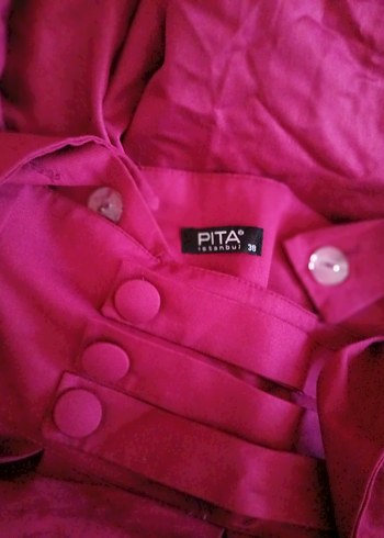 Uzun Mor Drapeli Straplez Abiye Elbise - Görsel 2