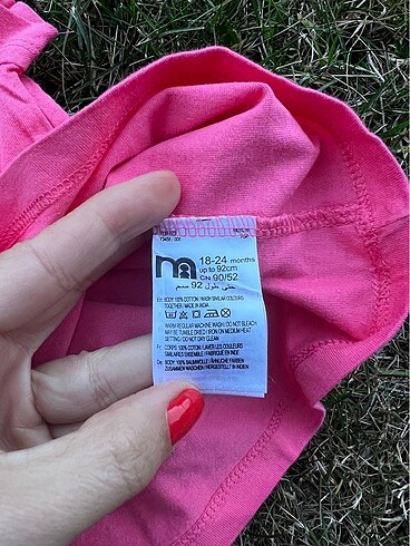 18-24 Ay Beden pembe Renk M&S 2'Lİ ÇITÇITLI PAMUKLU TSHİRT
