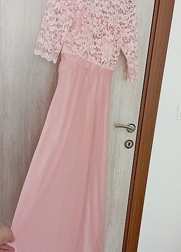 Diğer Tül ve dantel detaylı uzun abiye