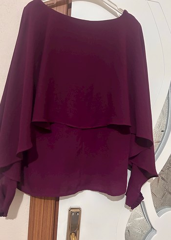 Salaş dekolteli Uzun Kol Kadın Bluz - Görsel 6