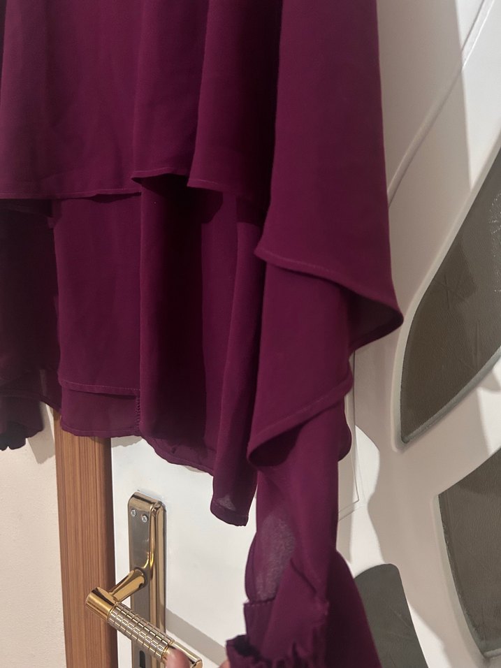 Salaş dekolteli Uzun Kol Kadın Bluz - Görsel 4