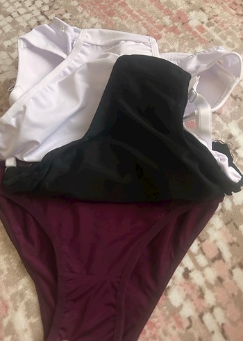 s Beden bordo Renk Bordo Athleisure Tarzı Spor Sütyen ve Külot Seti