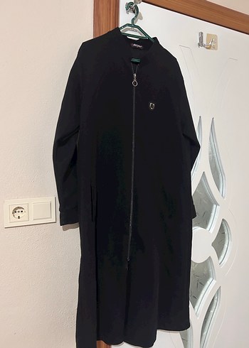 Siyah Fermuarlı Uzun Kadın mevsimlik - Görsel 4