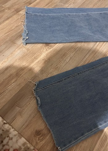 Gri Bol Kesim Kadın Denim Jean - Görsel 4