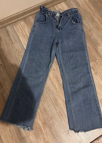 Gri Bol Kesim Kadın Denim Jean - Görsel 2