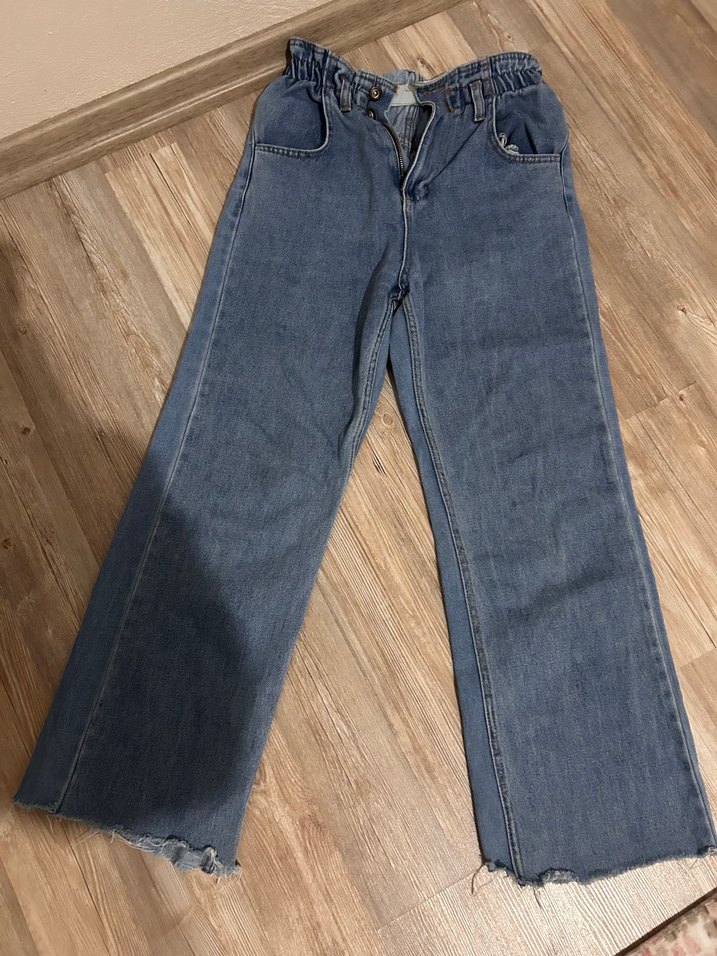 Gri Bol Kesim Kadın Denim Jean - Görsel 2