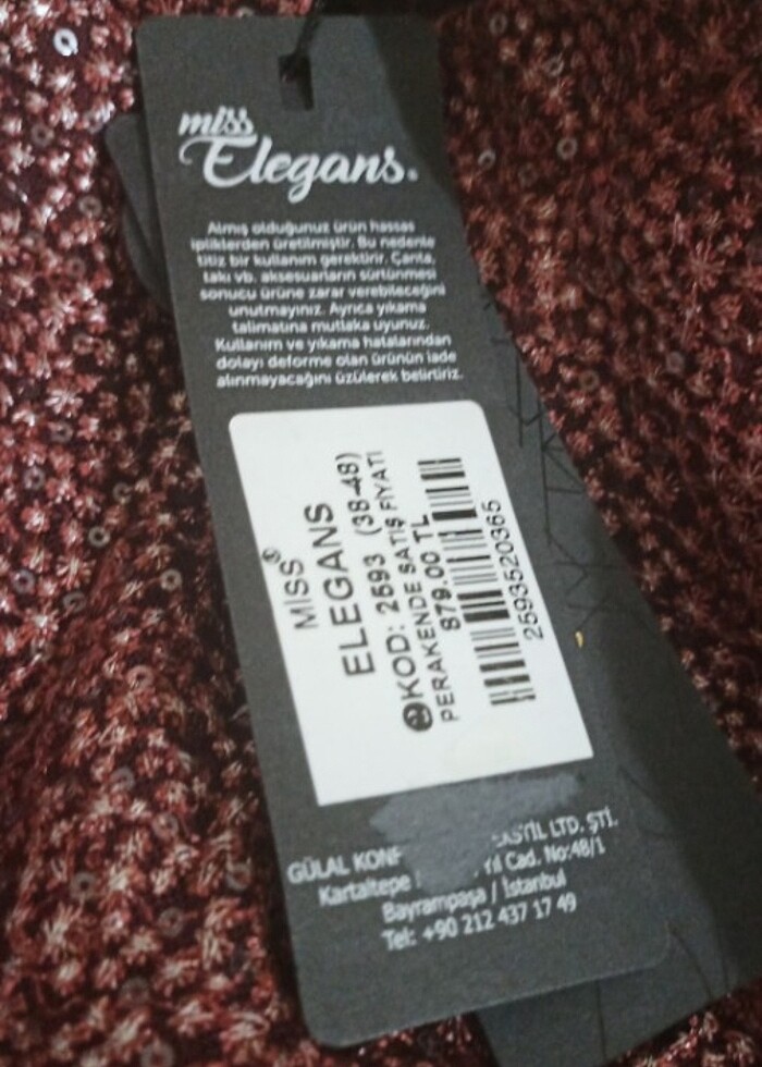 Pelerinli bordo abiye - Görsel 4