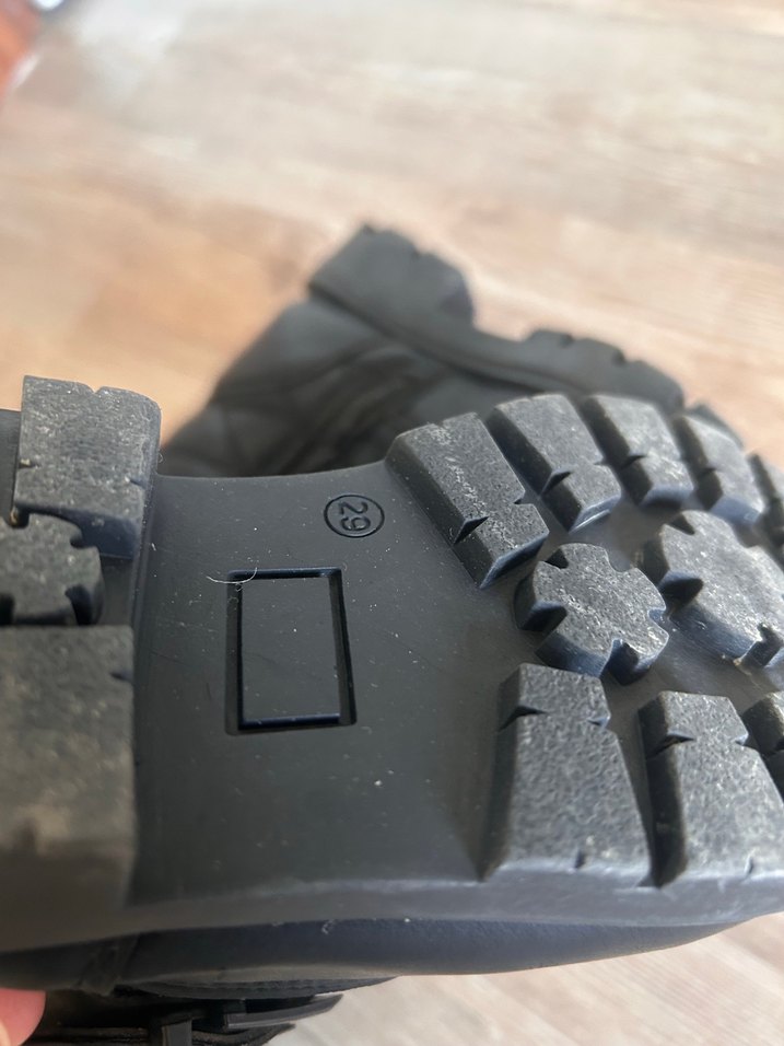 Kız Çocuk Siyah Deri Biker Botlar Tokalı - Görsel 5