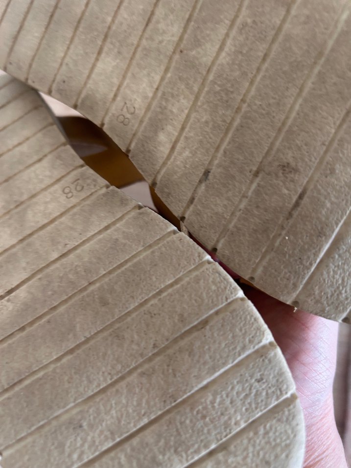 Bej Deri Tokalı  Sandalet - Görsel 3