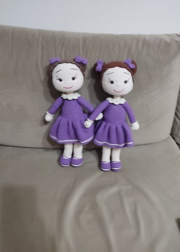 Mor Pastel El Örgüsü Bebek