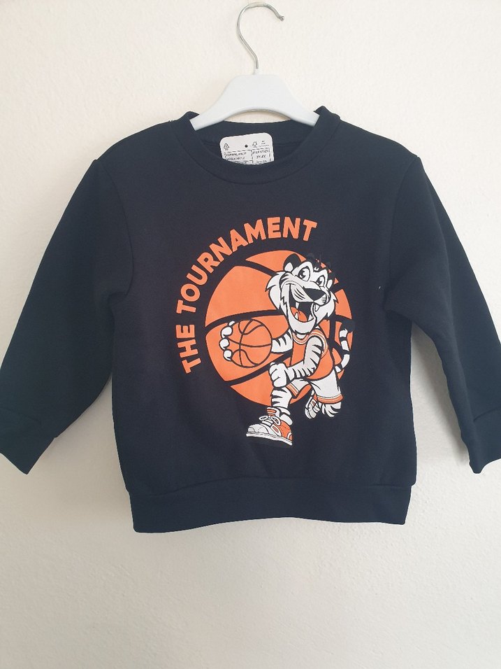 Lcw Erkek Çocuk Siyah Baskılı Sweatshirt - Görsel 2