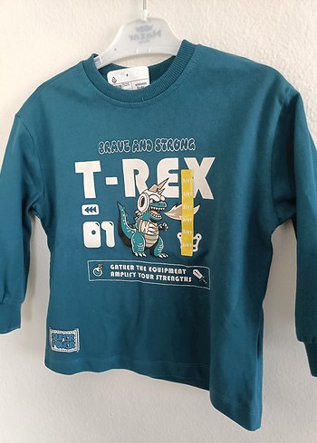 Lcw Petrol Yeşil Erkek Çocuk Baskılı Sweatshirt - Görsel 3