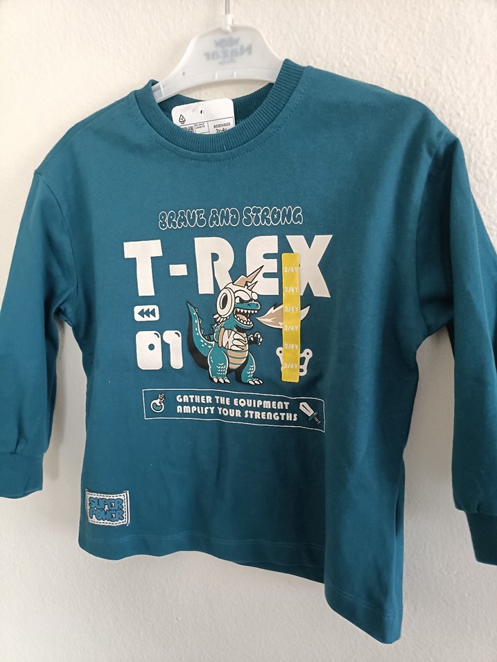 Lcw Petrol Yeşil Erkek Çocuk Baskılı Sweatshirt - Görsel 3