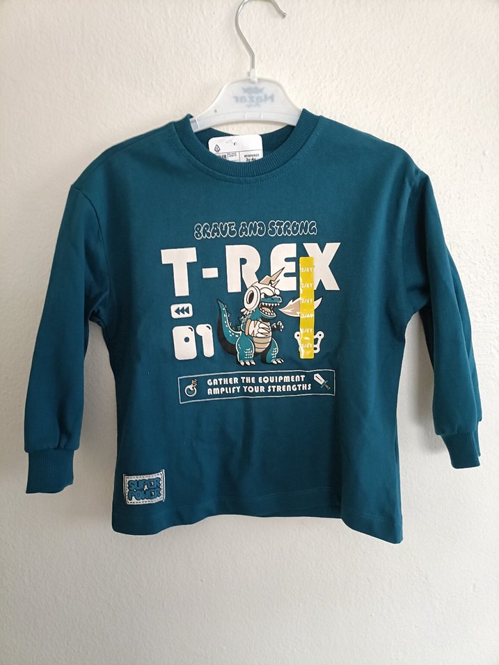 Lcw Petrol Yeşil Erkek Çocuk Baskılı Sweatshirt - Görsel 4