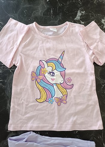 Lcw Kız Çocuk Pijama Takımı Unicorn Baskılı - Görsel 2