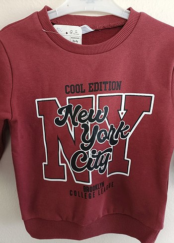 Lcw Bordo Erkek Çocuk Uzun Kollu Sweatshirt - Görsel 2