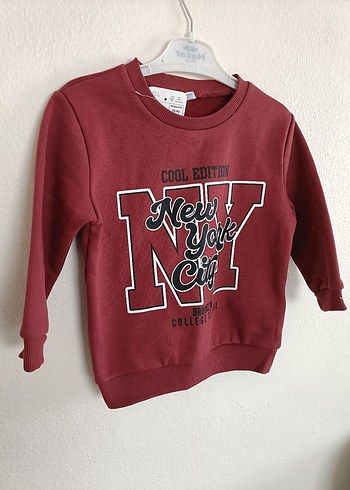 Lcw Bordo Erkek Çocuk Uzun Kollu Sweatshirt - Görsel 3