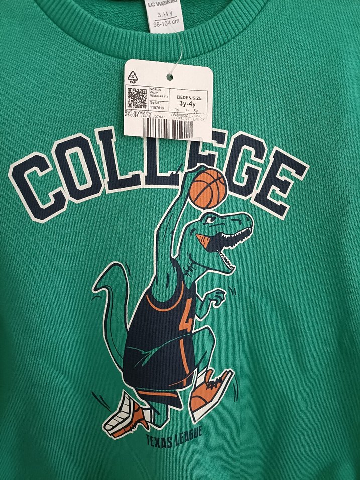 Lcw Erkek Çocuk Yeşil Baskılı Sweatshirt - Görsel 2