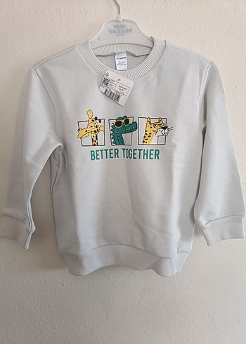 Lcw Gri Baskılı Erkek Çocuk Sweatshirt - Görsel 4
