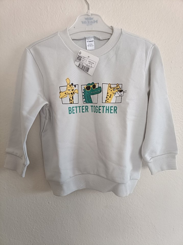 Lcw Gri Baskılı Erkek Çocuk Sweatshirt - Görsel 4