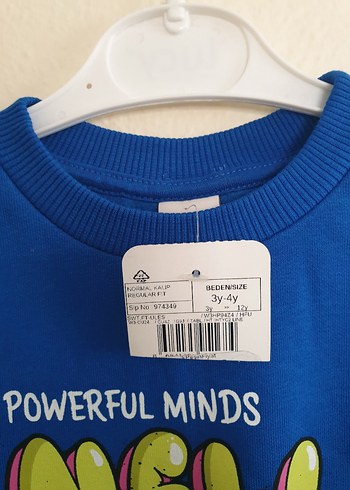 Lcw Erkek Çocuk Renkli Baskılı Mavi Sweatshirt - Görsel 2