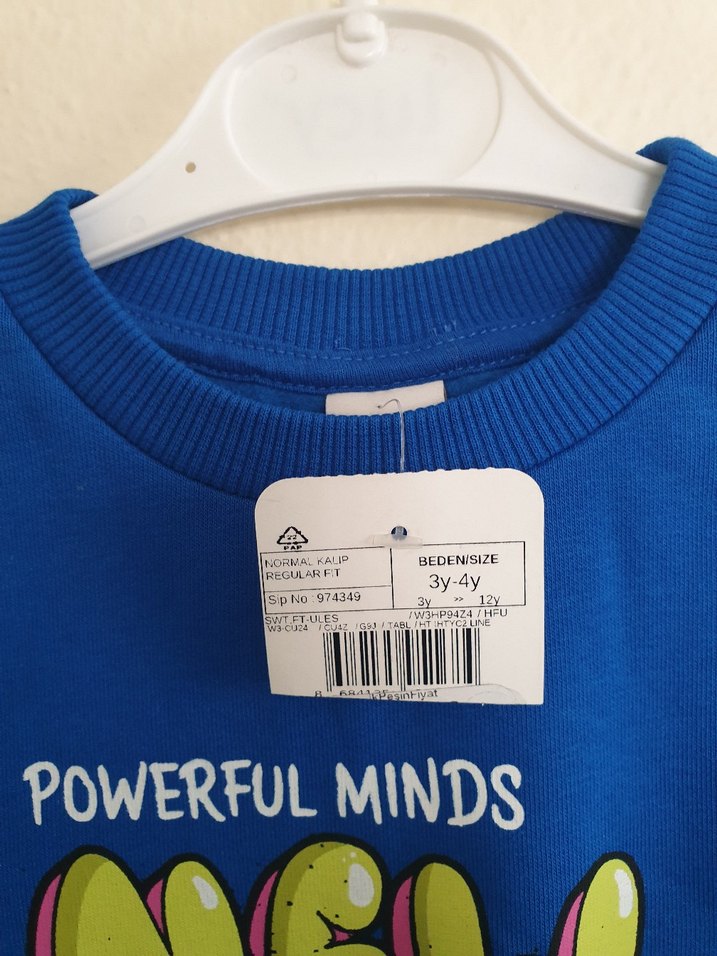 Lcw Erkek Çocuk Renkli Baskılı Mavi Sweatshirt - Görsel 2