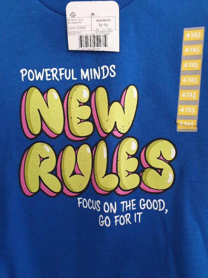 Lcw Erkek Çocuk Renkli Baskılı Mavi Sweatshirt - Görsel 4