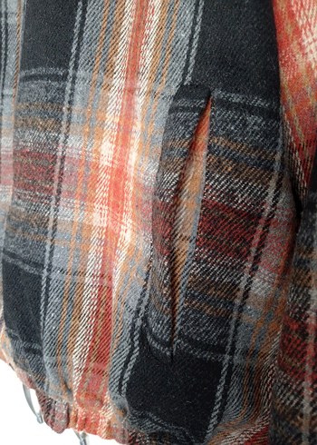 Kahverengi Ekose Fermuarlı Erkek Sweatshirt - Görsel 2