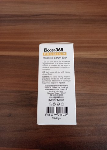 Blocer365 Mandelik Asit Serum %10 - 30ml - Görsel 2