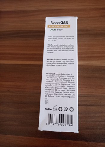 Blocer 365 premium Akne cilt temizleme köpüğü - Görsel 2